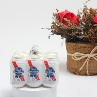 Ornements de Noël en verre soufflé faits à la main sur le thème du Père Noël, de haute qualité, pour suspendre à l'arbre de Noël, écologiques
