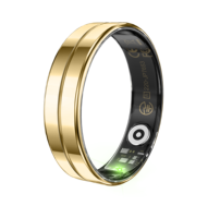 Bague connectée de suivi d'activité en acier, étanche IP68, contrôle par application, suivi du rythme cardiaque, de l'oxygène sanguin et du sommeil, autonomie de 5 jours, magnétique