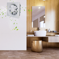 Ventilador de Extracción Axial Multifunción Eléctrico SEICOI, Montado en Pared, con Sensor/Control por Aplicación, Rodamiento de Bolas, 28W, 7 Aspas Giratorias, 5 Años de Garantía