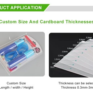 Emballage personnalisé de cartes blister au design unique, plateau intérieur blister pour cordes à sauter, taille et couleur personnalisées, matériaux PET/HDPE/PC/PP/PVC - Product Image 6