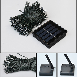 Guirnalda de <span class=keywords><strong>Luces</strong></span> LED Solares para Decoración de Jardín, Patio, <span class=keywords><strong>Navidad</strong></span> y Bodas, Luz Blanca Cálida, IP65 Impermeable, Encendido/Apagado Automático, 8 Modos - Product Image 5