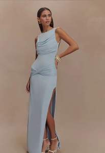 Élégantes Robes Chic Femme 2025 Sans Manches, Fendues Sexy pour Soirée, Été, Dos Nu - Product Image 2