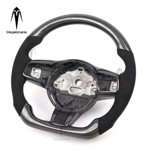 Volante in Fibra di Carbonio e Alcantara Compatibile con <span class=keywords><strong>Jaguar</strong></span> E-PACE XE XEL XFL <span class=keywords><strong>XJ</strong></span> F-TYPE XF F-PACE Ftype - Product Image 4