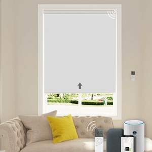 Высококачественные рулонные жалюзи с дистанционным управлением, электрические двойные рулонные шторы с двойным двигателем для эркеров - Product Image 1