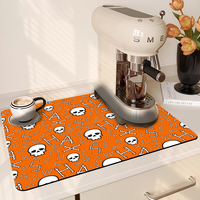 Tapis absorbant pour machine à café et comptoir de cuisine, dissimule les taches, tapis personnalisé, absorption d'eau