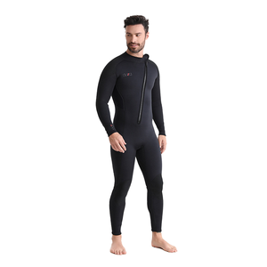 Muta da sub Super elastica da uomo 3mm calda a prova di freddo costume da bagno da surf in apnea a maniche lunghe con motivo solido - Product Image 5
