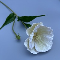 Tallo de Amapola Artificial, Flores Artificiales para Decoración de Salones de Banquetes de Boda, Planta de Vegetación Realista, Arreglo Floral