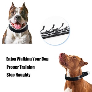 Cadena Desmontable de Acero Inoxidable para Entrenamiento Canino, Estimulador para <span class=keywords><strong>Collar</strong></span> de Corrección Comportamental de Mascotas con Cierre de Hebilla de Tela de Nylon - Product Image 6