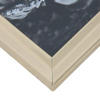 Cadre photo rectangulaire moderne de luxe en alliage d'or, écologique, pour mariage ou décoration de salon