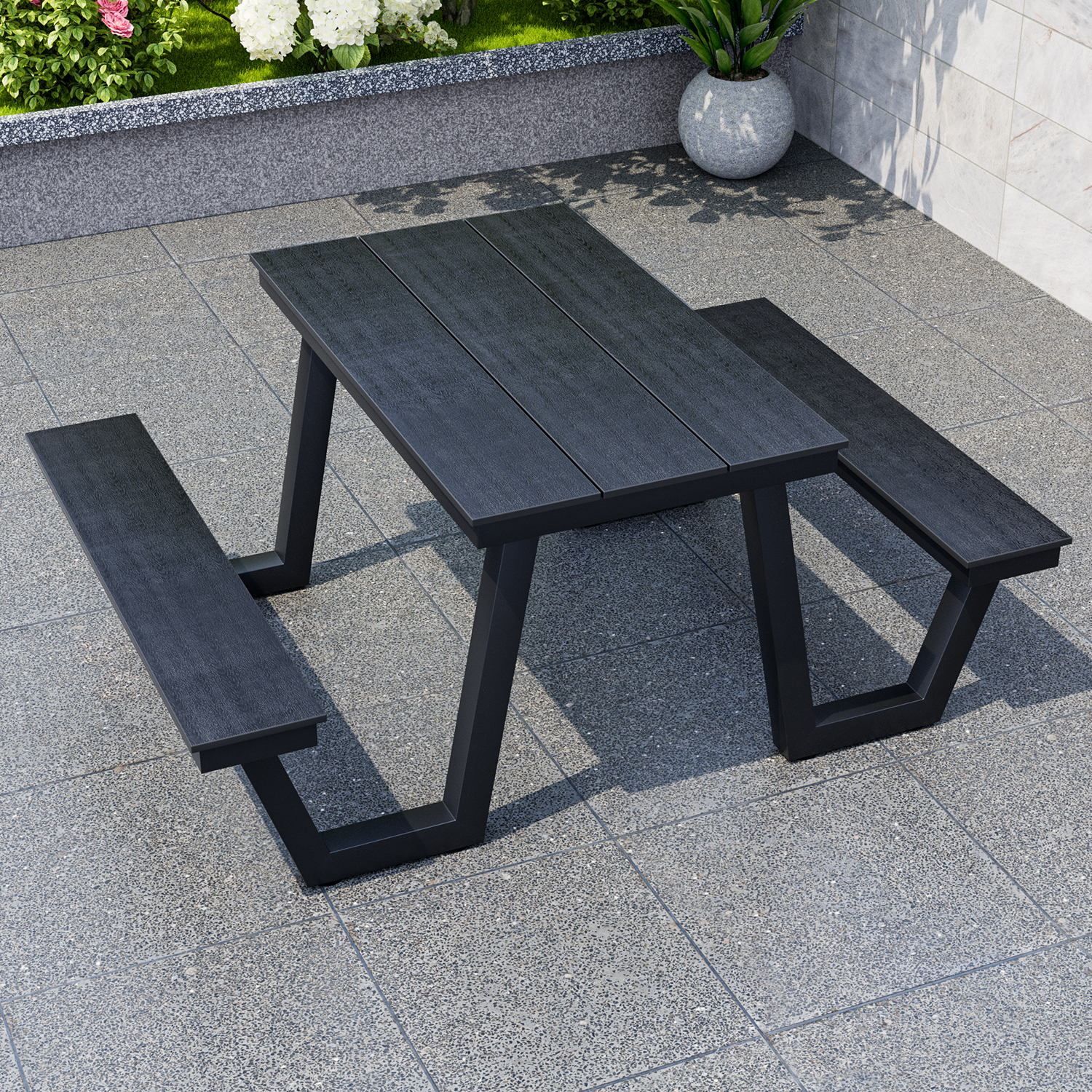 Tavolo BK-120cm con panca