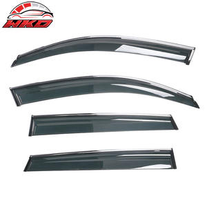 สำหรับ Audi Q5 8R 09-17 ชุดบังแดดหน้าต่างข้างพร้อมขอบโครเมียม 4 ชิ้น - PC - Product Image 2