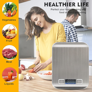 เครื่องชั่งดิจิตอลอเนกประสงค์สัมผัสท้องฟ้าสำหรับการอบการทำอาหารและการรับประทานอาหารพร้อมจอแสดงผล LCD - Product Image 1