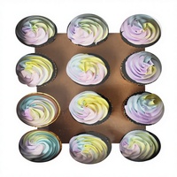 Boîte à cupcakes rigide de haute qualité en carton blanc recyclé, avec 6 à 12 trous, résistante aux UV, doublée d'éponge, adaptée aux aliments