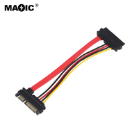 Kabel Ekstensi SATA7 + 15 30cm 50cm, Kabel Ekstensi Daya & Data SATA, Kabel Ekstensi Hard Disk Male to Female
