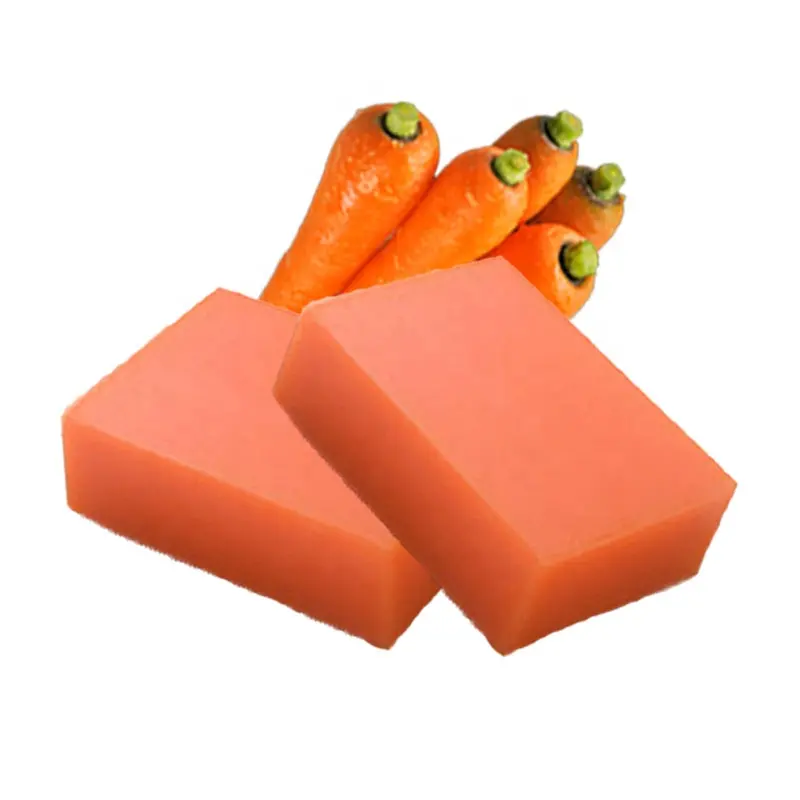 High Quality Private Label OEM Melt und Pour Soap Herbal Handmade Toilet Soap Carrot Whitening Soap für Body Face