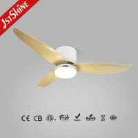 Ventilateur de plafond 1stshine ABS Blade 220v, installation facile à domicile, ultra silencieux, assistant vocal, contrôle intelligent par application, 6 vitesses, avec lumière