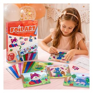 Space Galaxy Foil Sticker Kit Holographic Rocket <b>Planet</b> Designs Mess Free Drawing Game Classroom <b>Toy</b> for Students - Product Image 3