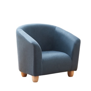 <span class=keywords><strong>Divano</strong></span> Moderno Minimalista per Bambini in Legno Massello e Tessuto <span class=keywords><strong>con</strong></span> Cuscini Morbidi per Camera da Letto e Hotel, Set <span class=keywords><strong>Divano</strong></span> per Soggiorno e Bambini - Product Image 1