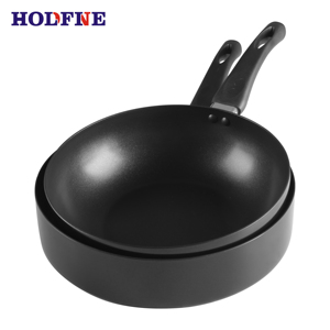 Sartén <span class=keywords><strong>Wok</strong></span> HOLDFNE de Aluminio Fundido Antiadherente de 28 cm, Sartén Profunda <span class=keywords><strong>con</strong></span> Fondo de Inducción para Cocina, para el Hogar y Restaurantes - Product Image 6
