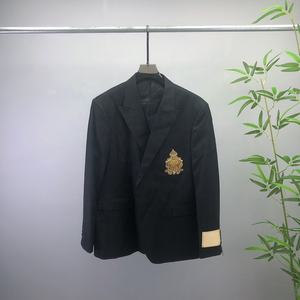 2024 primavera e autunno nuovo abito Casual da <span class=keywords><strong>uomo</strong></span> di alta qualità alla moda <span class=keywords><strong>doppiopetto</strong></span> due pezzi Set da <span class=keywords><strong>uomo</strong></span> - Product Image 2