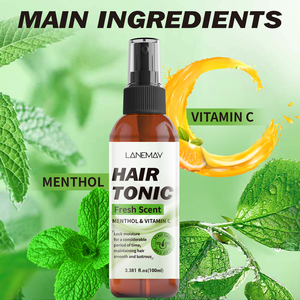 <span class=keywords><strong>Tonique</strong></span> Capillaire Naturel pour la Croissance des Cheveux 100ml Sans Rinçage Extraits d'Herbes Chinoises de Haute Qualité Menthe Poivrée Menthol Bio Répare les Pointes Fourchues - Product Image 3