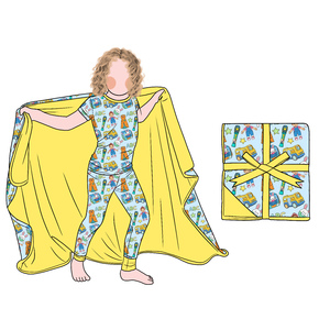 Coperte RTS per Bambini Little Glow 30*40 Pollici in <span class=keywords><strong>Bambù</strong></span> Stampato Fatte a Mano per Tutte le Stagioni Vendita Calda Biancheria da Letto per Bambini Boutique - Product Image 3