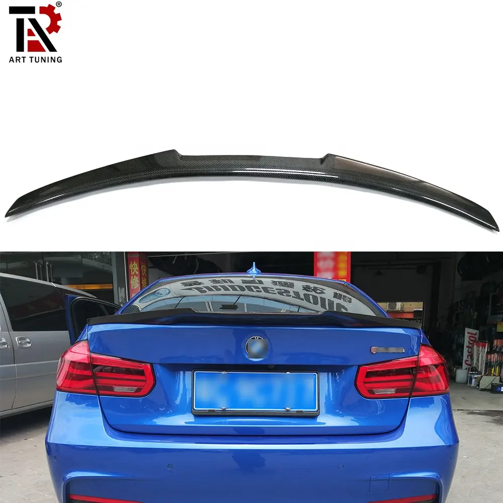 M4 Style Wing Carbon Fiber Rear Trunk Spoiler For BMW 3 Series F30 F80 M3