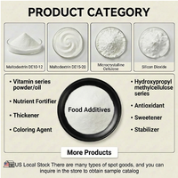 Poudre de maltodextrine de tapioca à 99,7 % de solubilité DE10-15 (non-OGM IP) de qualité alimentaire pour produits de boulangerie, certifiée casher/halal, 24 mois