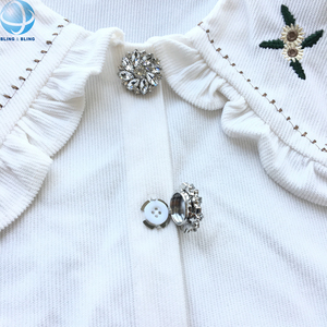 <span class=keywords><strong>2025</strong></span> Hợp Thời Trang Nút Bìa Khuy Măng Sét Rhinestone Pha Lê Ngọc Trai Kim Loại Nút Clasp Clip Không Có May Có Thể Tháo Rời Nút Bao Gồm Cho Áo Sơ Mi - Product Image 3