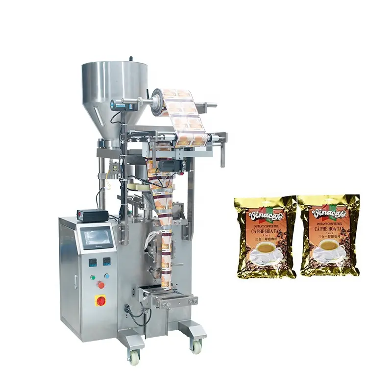 Máquina de enchimento automático e de embalagem para saco de grãos de café/sementes de algodão