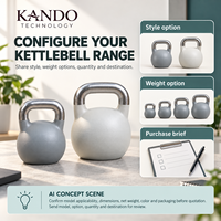 Kettlebell de compétition en acier moulé pour entraînement fonctionnel, HIIT, musculation, équipement de gym à domicile