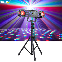 Lampe à effet DJ Disco 7in1 DMX RGBW Magic Ball Strobe Laser Halo Ring UV Lamp LED Par Light With Tripod Stand