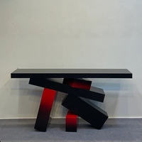 Meubles de salon au design unique Table d'entrée Villa Salon Couloir Console en bois