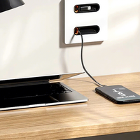 Boente soket daya dinding elektrik, Mini tersembunyi rumah konfigurasi USB kabel tipe-c Lightning 16A Universal