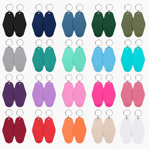 High Quality Retro Custom Plastic Keychain Blank <b>Key</b> Tag Double Sides Printing Logo Hotel Keychain - Product Image 6