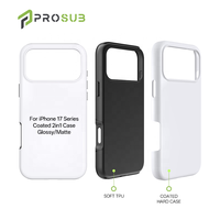 Coque de téléphone portable 3D à sublimation 2-en-1 Prosub DIY en TPU+PC pour 17 Pro Max