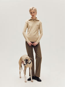 Winter Leisure High Collar Elastic Zipper Solid Vest <strong>Dog</strong> Yoga <strong>Clothes</strong> Small Greyhound <strong>Sausage</strong> Fox Terrier Warmth Spandex Acrylic - Product Image 5