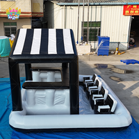 Piscine gonflable flottante pour fête en plein air, bar de piscine portable, divertissement, PVC, protection UV pour adultes, imperméable, résistant aux flammes