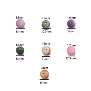 ลูกปัดไม้ทรงกลมโบธิ ขนาด 10 มม. สีธรรมชาติ สำหรับทำเครื่องประดับ DIY สร้อยข้อมือและสร้อยคอ - Product Image 2
