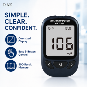 Glucomètre Exactive Vital pour la <span class=keywords><strong>mesure</strong></span> du glucose sanguin en mg/dL ou mmol/L, unité optionnelle, glucomètre portable pour la <span class=keywords><strong>mesure</strong></span> du sucre dans le sang à domicile pour les tests <span class=keywords><strong>de</strong></span> <span class=keywords><strong>diabète</strong></span> - Product Image 5