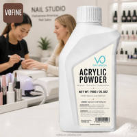 Poudre acrylique pour ongles VO Custom 720g, poudre acrylique onctueuse pour ongles, lot en vrac, poudre acrylique transparente, rose, vente en gros OEM