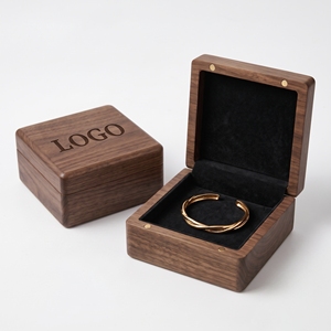 Boîte cadeau en bois pour bracelet et collier, emballage personnalisé pour montre et bracelet en bois, étuis cadeaux en bambou pour montre - Product Image 1