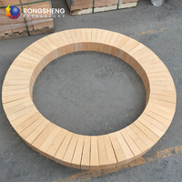 Briques réfractaires chinoises en forme de cale droite SK32 SK34 SK36, briques réfractaires personnalisées en forme d'arc pour poêles, fours et fours à cuve