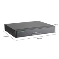 GX-N8016H1-P8(AG) Gcraftsman Enregistreur NVR IP de Vidéosurveillance 16 Canaux H265 4K 8MP avec 8 Ports PoE, Disque Dur 14 To et Reconnaissance Faciale XMEYE