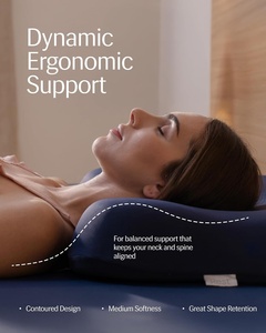 Riposo seminfool cuscino di raffreddamento <span class=keywords><strong>grigio</strong></span> chiaro per tutta la notte regolazione della temperatura supporto ergonomico cuscino letto istantaneo - Product Image 4