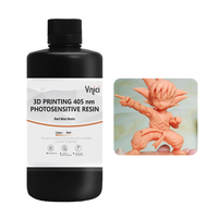 Lilin merah Resin fotosensitif Resin baik untuk detail permukaan halus 405nm cahaya menyembuhkan Resin perhiasan kerajinan