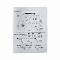 Brochures personnalisées imprimées en usine, 250 g/m², reliées à cheval, manuels à couverture rigide cousus à fil