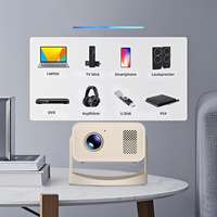 Portable Mini Hd Support 1080P 4K Décoder En Plein Air Home Cinéma Projecteur Led Android Smart Wi-Fi Vidéo Film Cinéma Lcd Projecteur