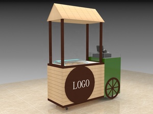 Vente <span class=keywords><strong>en</strong></span> ligne de fourgonnette alimentaire mobile Chariot à glaces Chariot à glaces Café Idée design 6 saveurs Vendeur d'aliments - Product Image 5