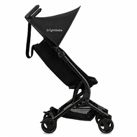 Poussette Brightbebe de 6 mois à 15 kg avec sac à dos pour poussette pliable avec ceinture de sécurité à 5 points et panier de courses